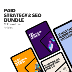 Paid Strategy & SEO Bundle – 32 Pre-Written Articles